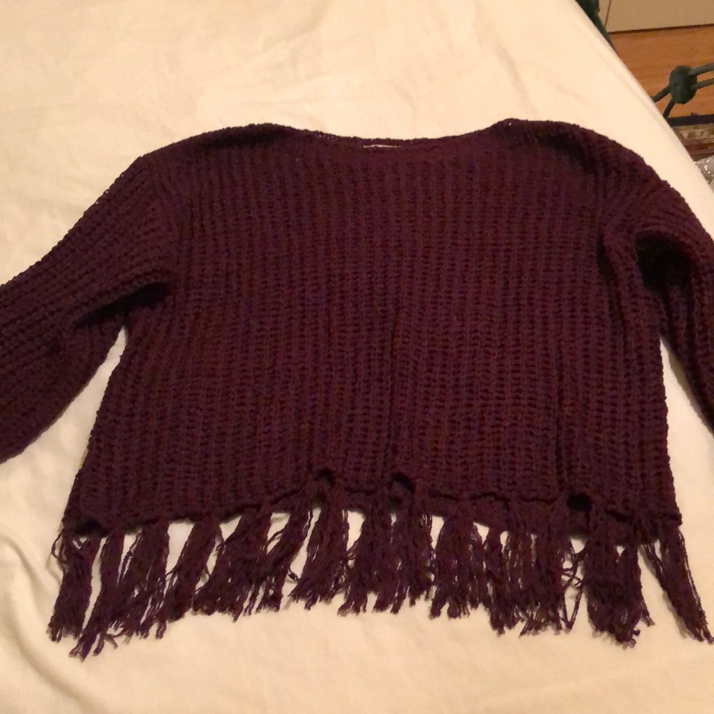 Altar’d state sweater with fringe